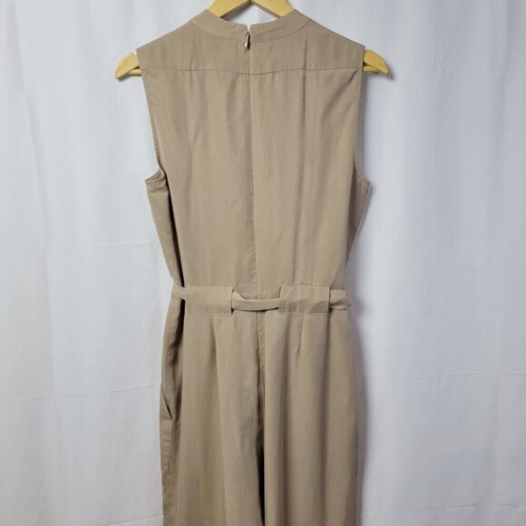 BCBGMaxAzria Ridley Khaki Asymmetric Jumpsuit - Beautiful - Picture 9 of 13